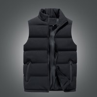 Men’s Clothing new vest Douyin popular cross border autumn and winter sports and leisure stand up collar jacket thickened outer wear printed LOGO