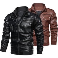 Men’s Clothing ​​Men’s Vintage Washed PU Leather Jacket – Retro Biker Style Coat BrownBlack, S-​ Men’s Clothing ​​Men’s Vintage Washed PU Leather Jacket – Retro Biker Style Coat BrownBlack, S-​