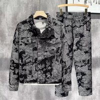 ​​Men’s Embroidered Denim Jacket – Vintage Casual Coat With Stylish Design, Comfortable Fit For Everyday Wear​​