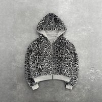 Men’s Reversible Zip-Up Hoodie With Leopard Print – Oversized Pullover Sweatshirt For Winter & Fall, Unisex Streetwear​ Men’s Reversible Zip-Up Hoodie With Leopard Print – Oversized Pullover Sweatshirt For Winter & Fall, Unisex Streetwear​