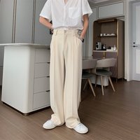 Men’s Clothing New Spring And Autumn Mopping Pants Simple Casual Trousers Men New Loose Straight Trousers Black Versatile Trousers Trend Men’s Clothing New Spring And Autumn Mopping Pants Simple Casual Trousers Men New Loose Straight Trousers Black Versatile Trousers Trend