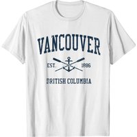Vancouver Bc Vintage Navy Crossed Oars & Boat Anch shirt Vancouver Bc Vintage Navy Crossed Oars & Boat Anch shirt