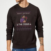 The Big Lebowski Happy Birthday The Jesus Christmas Jumper – Black