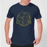 Harry Potter Ravenclaw Raven Badge Men’s Shirt – Navy