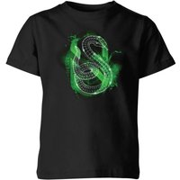 Harry Potter Slytherin Geometric Kids’ Shirt – Black – –