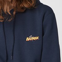 DC Batman Unisex Embroidered Hoodie – Navy