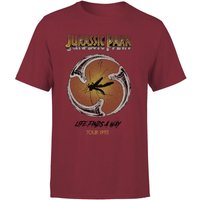 Jurassic Park Life Finds A Way Tour Unisex Shirt – Burgundy