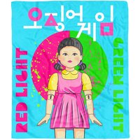 Squid Game Red Light Green Light Fleece Blanket