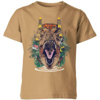 Jurassic Park Rex Break Out Kids’ Shirt – Tan – –