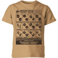 Jurassic World Dino Tracks Pocket Guide Kids’ Shirt – Tan – –