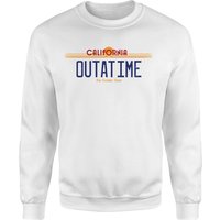 Back To The Future Outatime Plate Sweatshirt – White Back To The Future Outatime Plate Sweatshirt – White