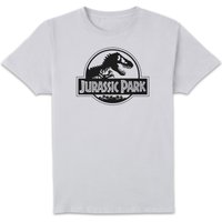 Jurassic Park Logo Men’s Shirt – White Jurassic Park Logo Men’s Shirt – White