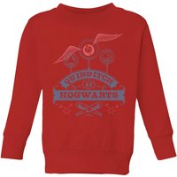 Harry Potter Quidditch At Hogwarts Kids’ Sweatshirt – Red – –