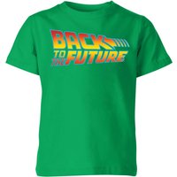 Back To The Future Classic Logo Kids’ Shirt – Green – – Back To The Future Classic Logo Kids’ Shirt – Green – –