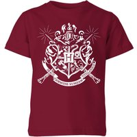 Harry Potter Hogwarts House Crest Kids’ Shirt – Burgundy – – Harry Potter Hogwarts House Crest Kids’ Shirt – Burgundy – –