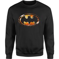 BATMAN Bat Logo Distressed Sweatshirt – Black BATMAN Bat Logo Distressed Sweatshirt – Black