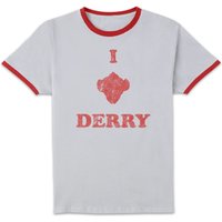 IT Chapter I Heart Derry Unisex Ringer Shirt – WhiteRed IT Chapter I Heart Derry Unisex Ringer Shirt – WhiteRed