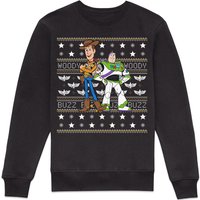 Disney Woody And Buzz Christmas Jumper Sweatshirt – Black
