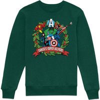 Marvel – Santas Little Helpers Christmas Jumper Sweatshirt – Green Marvel – Santas Little Helpers Christmas Jumper Sweatshirt – Green