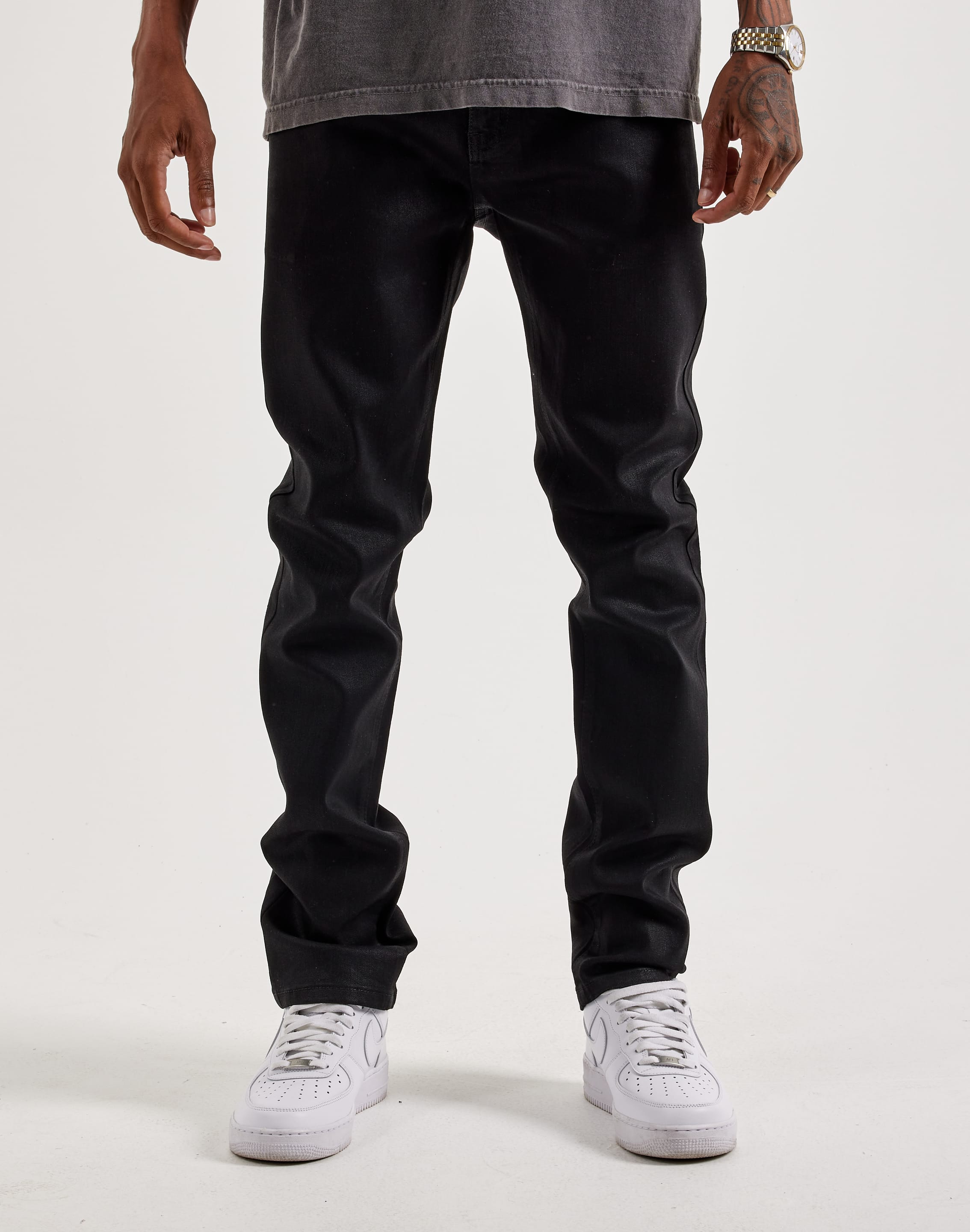 WAIMEA Wax Coated Slim Denim Jeans WAIMEA Wax Coated Slim Denim Jeans