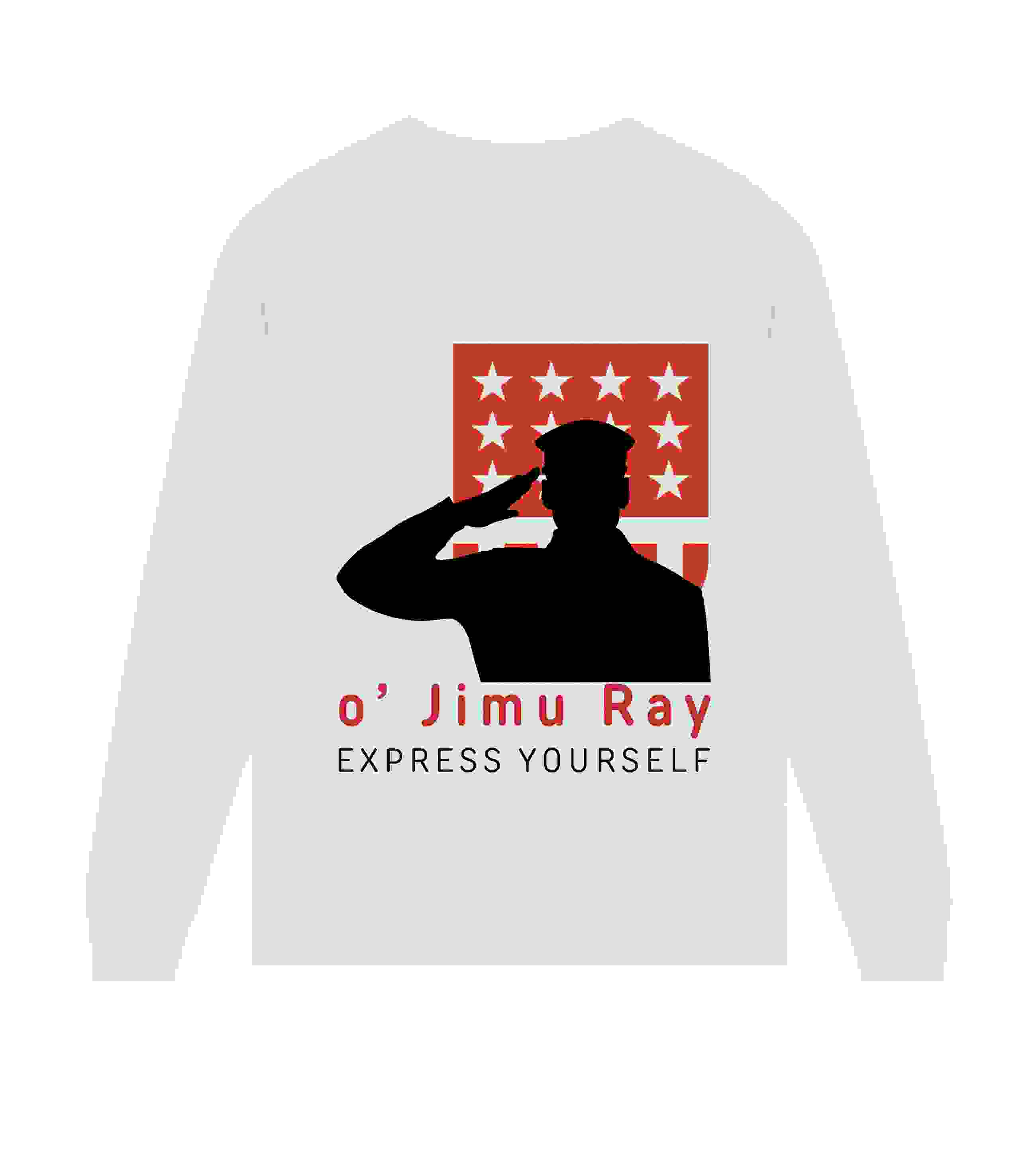 Men’s Long Sleeve Shirt – o’ Jimu Ray th July – White M men Men’s Long Sleeve Shirt – o’ Jimu Ray th July – White M men