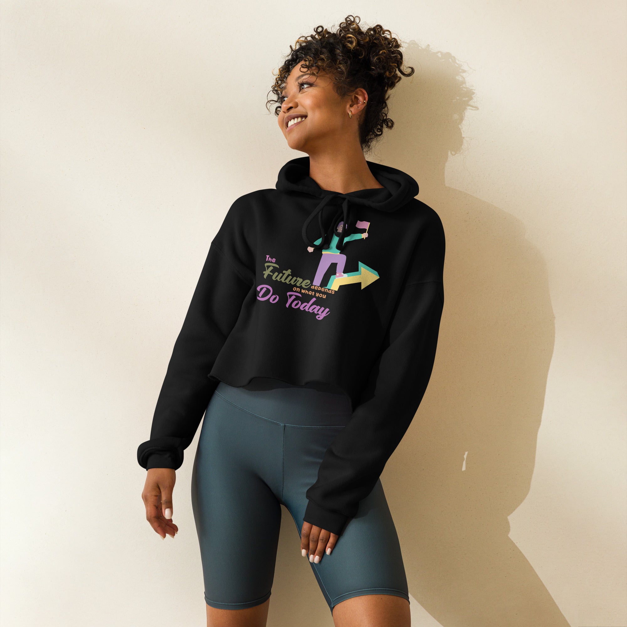 Step into the Future – Empowerment Crop Hoodie