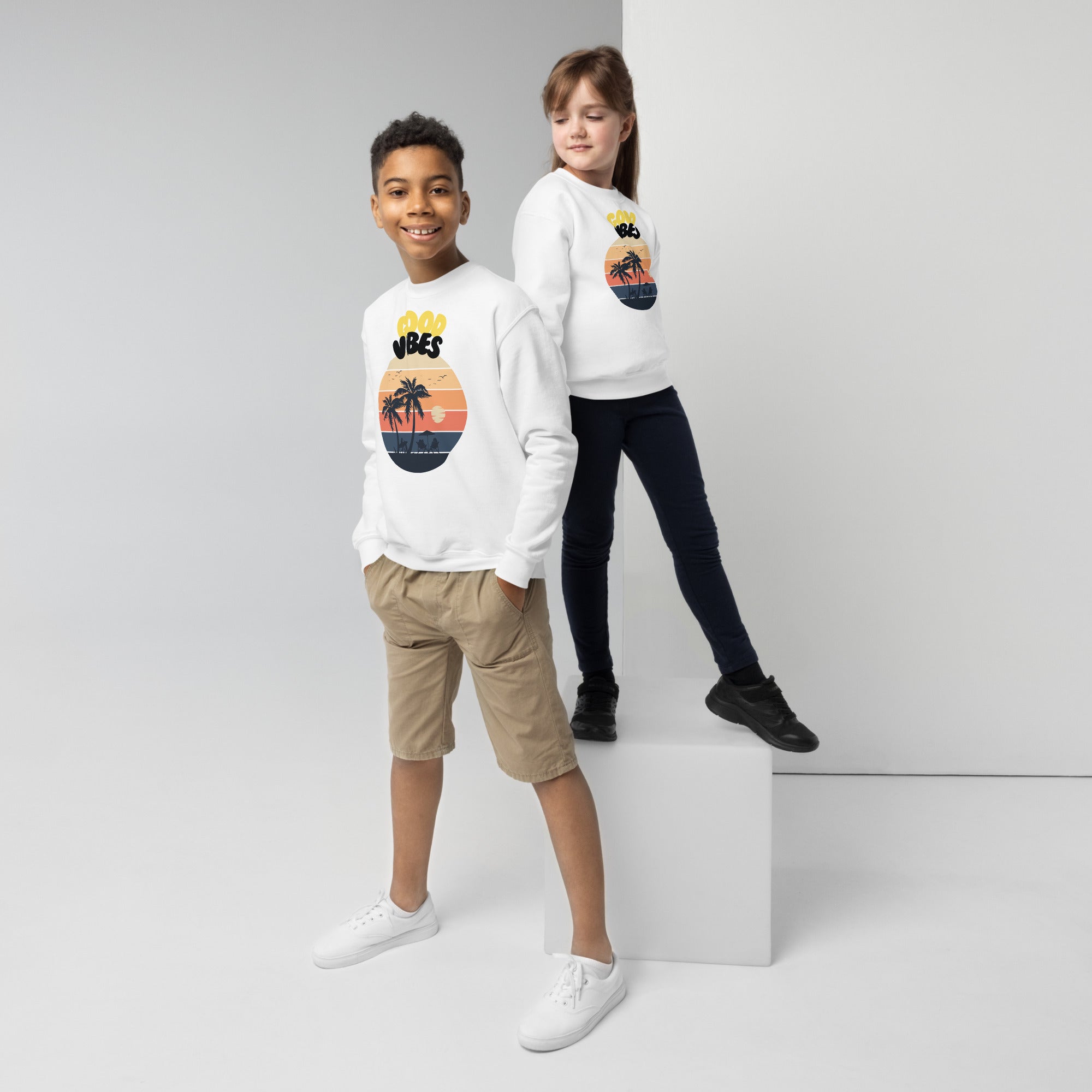 Good Vibes Youth Crewneck Sweatshirt